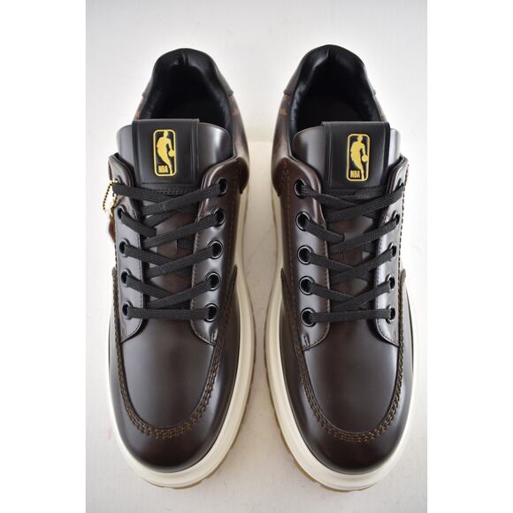 Louis Vuitton LV x NBA Abbesses Derby Ebony Brown Monogram Sneaker UK 9 US 10 11 - Picture 11 of 16